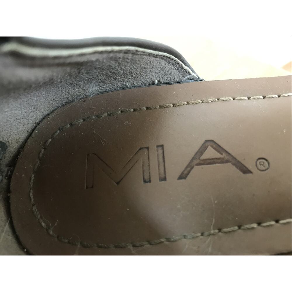 MIA Kios Synthetic Vegan Faux Leather Bronze Zip Up Gladiator Sandals 7 37.5 - Picture 4 of 8